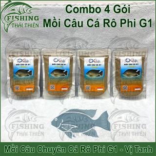 Mồi Câu Cá Rô Phi G1 Vị Tanh Gói 250g