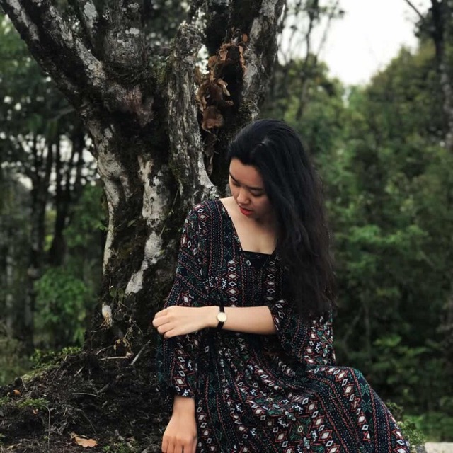 [ẢNH THẬT] Váy boho tặng kèm belt hoạ tiết thổ cẩm xẻ tà chất mát | BigBuy360 - bigbuy360.vn