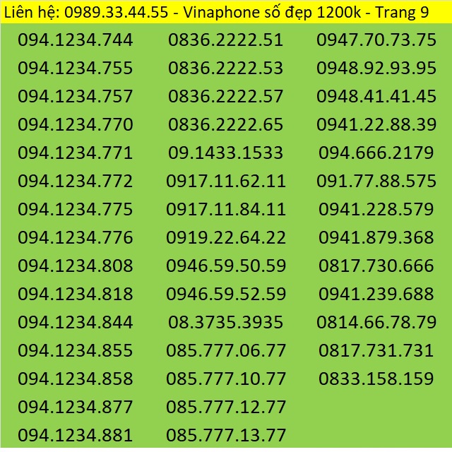 Sim Số Đẹp Vinaphone