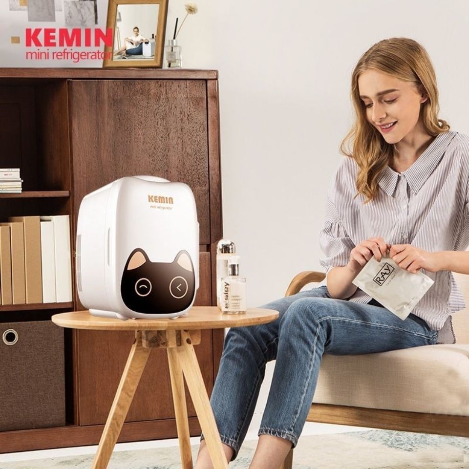 ❁Kemin k6 ô tô mini tủ lạnh làm mát hộ gia đình nhỏ phòng ngủ tập thể cho thuê mặt nạ mỹ phẩm sử dụng một lần <