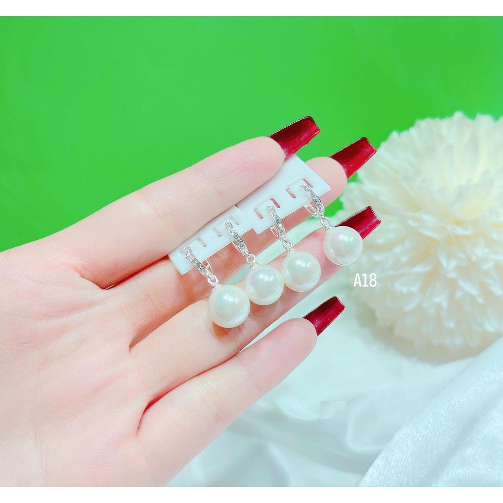 Bông tai nữ - bông tai trai bạc ý s925 - hàng đẹp chắc chắn