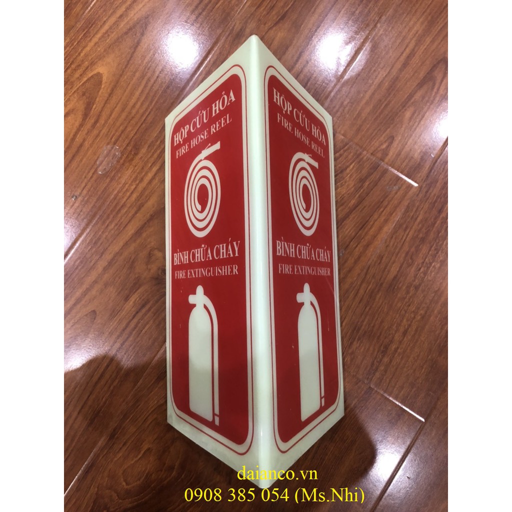 Biển Dạ Quang cảnh báo Phòng Cháy Chữa Cháy (2 nội dung)- Hình Thật