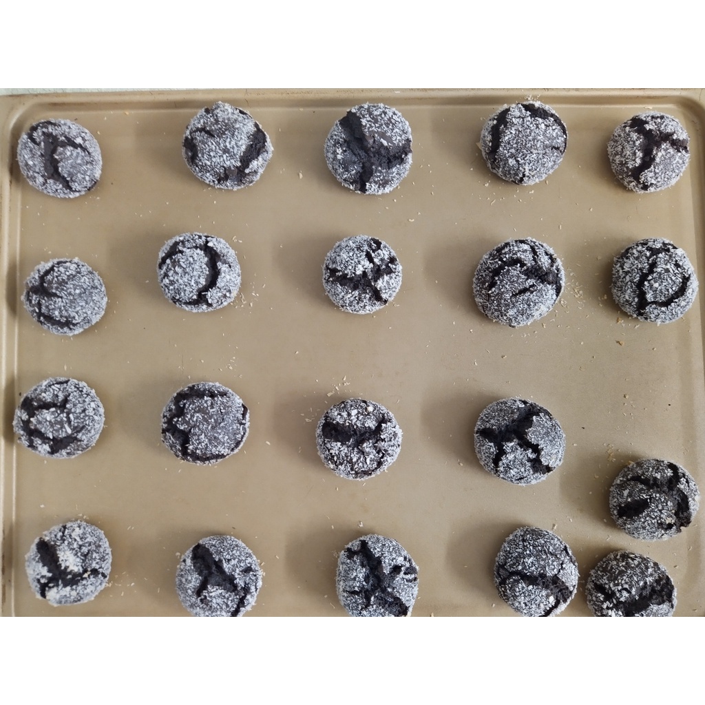 Bánh Cookies Nứt Nhà Làm ( Cacao Crinkle Cookies)