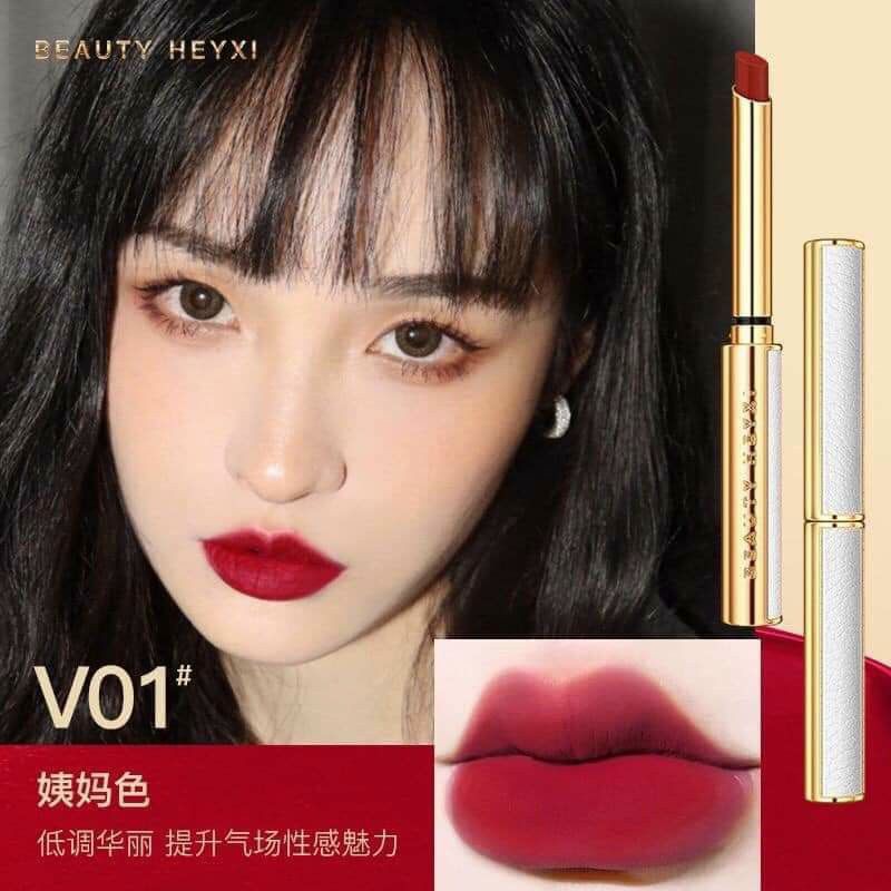 Son Sáp Lì Vỏ Da Sang Chảnh HEYXI BEAUTY Cao Cấp Lên Màu Chuẩn