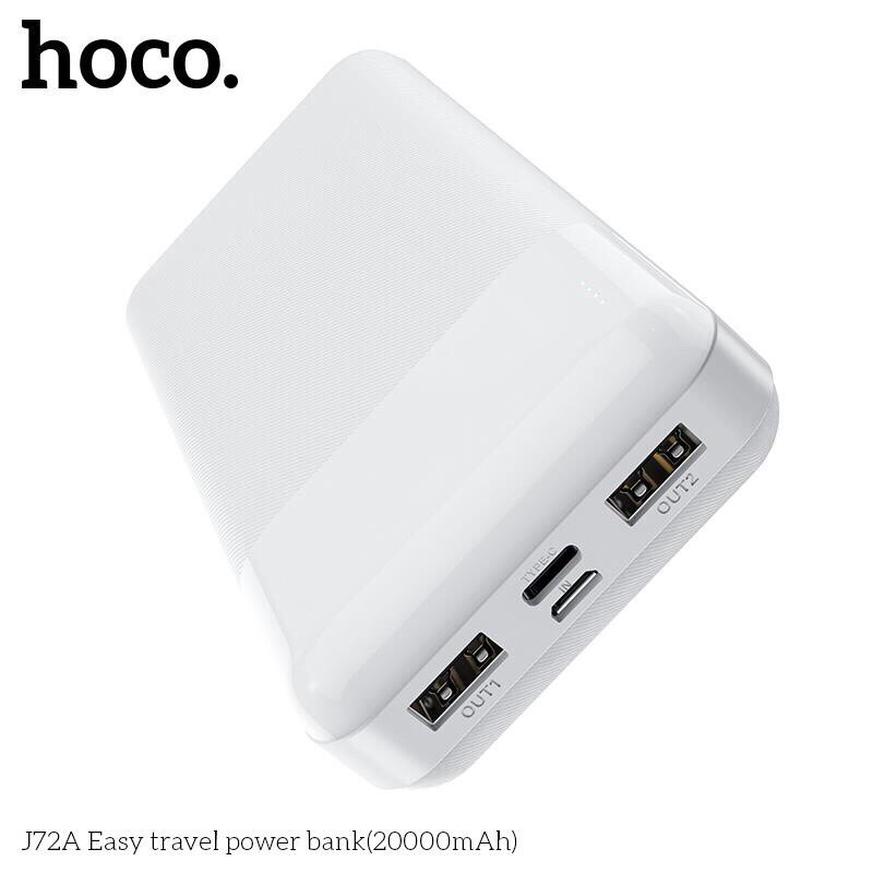 Sạc dự phòng Hoco J72A dung lượng 20000mAh 2 cổng Input/Output max 2A