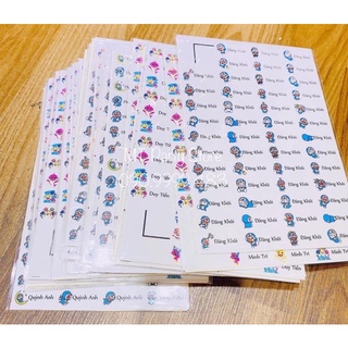 STICKER DÁN ĐỒ DÙNG HỌC TẬP