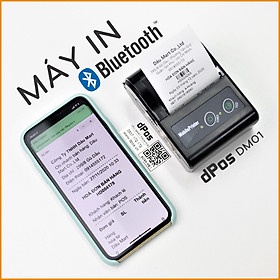 Máy in hóa đơn, in bill bluetooth Mobile Printer MP01 ( Máy cầm tay di chuyển tiện lợi )