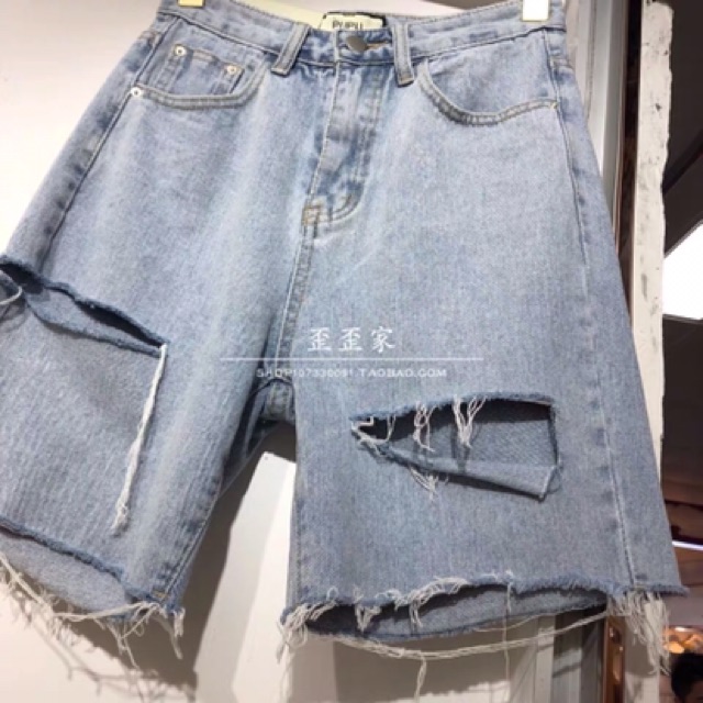 🌟Quần Jeans Ngố Rách Cá Tính