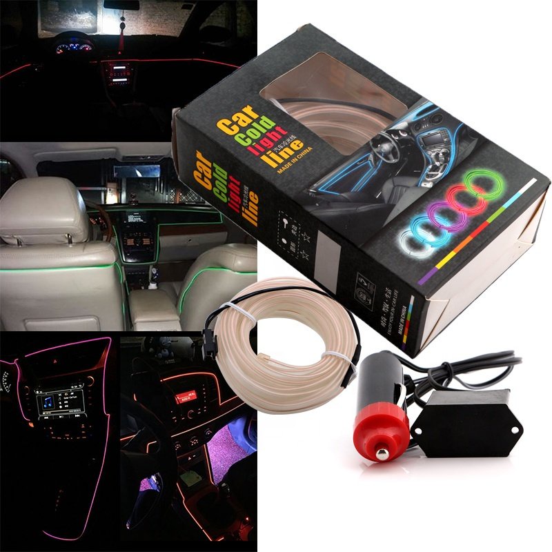 Dây đèn led đơn sắc ánh sáng lạnh , RGB trang trí viền nội thất ô tô, xe hơi tiện dụng