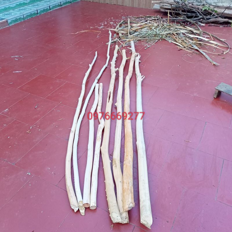 Cành cây gỗ khô tự nhiên decor trang trí 180cm