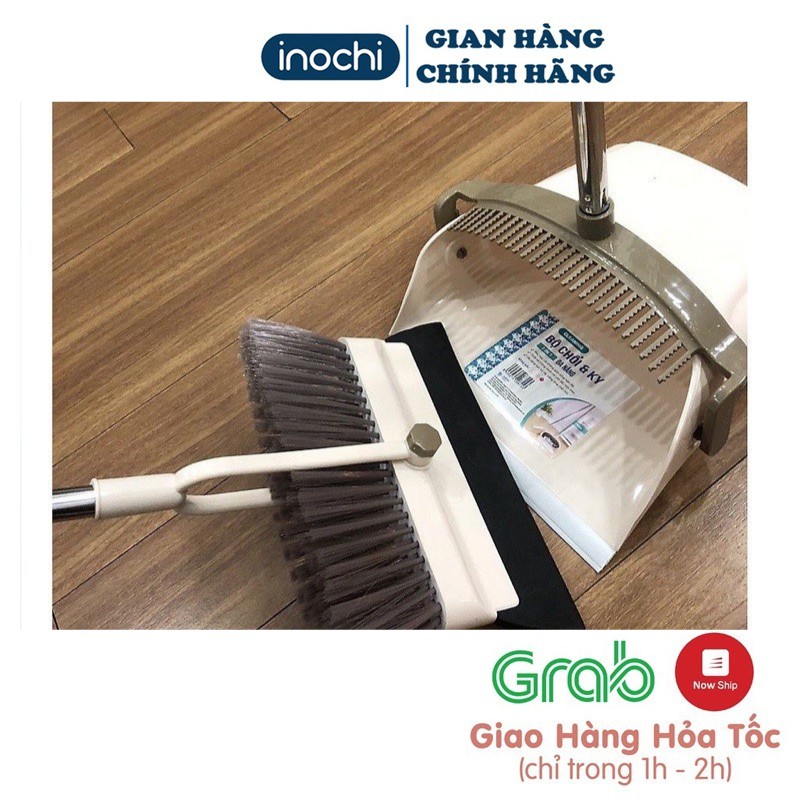 Bộ Chổi Quét Nhà Kèm Hót Rác INOCHI CK04 Thông Minh Xoay 360 Độ Cao Cấp