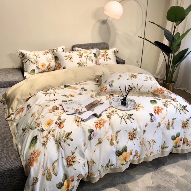 Bộ Chăn Ga Và Vỏ Gối - Lụa Tencel 100s Mát Lạnh Thách Thức Mùa Hè