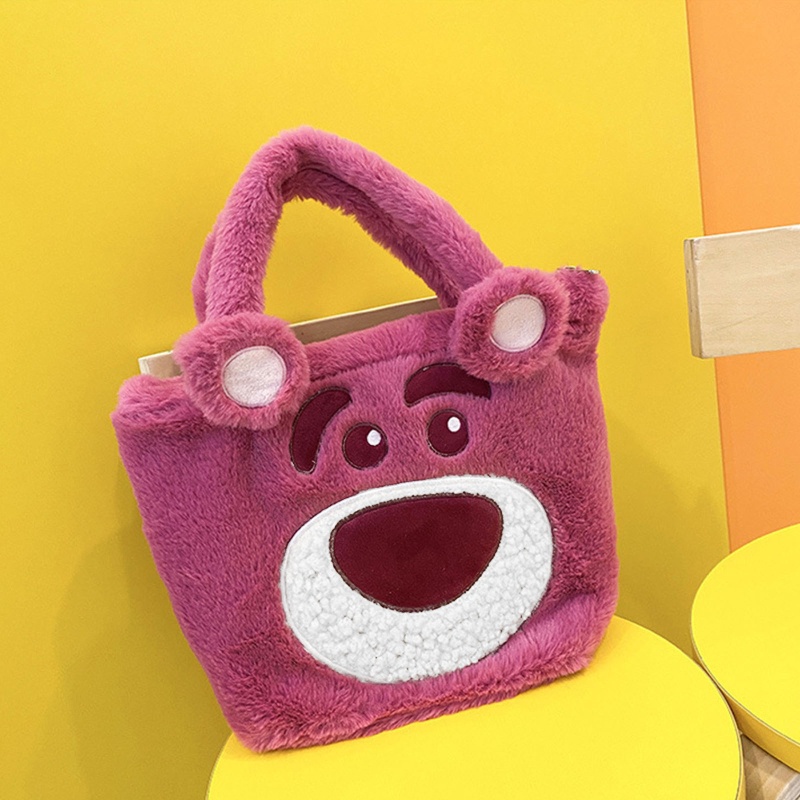 Túi Xách Tay Bằng Vải Bông Cỡ Lớn Họa Tiết Thú Hoạt Hình Dễ Thương Cho Nữ