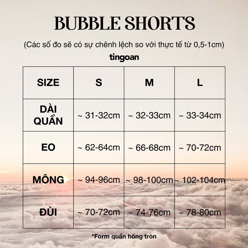 TINGOAN® - Quần shorts cạp cao chiết ly eo đen BUBBLE SHORTS/BL