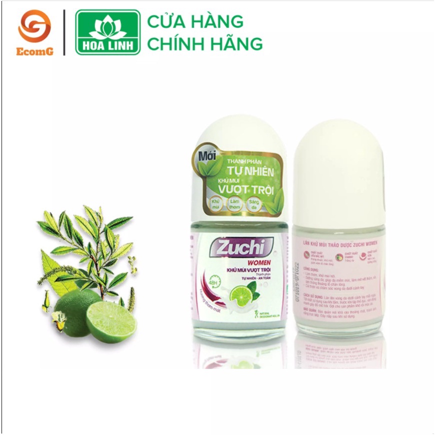 Combo lăn khử mùi Zuchi dành cho nữ giúp da trắng sáng, tự tin - CB2-005