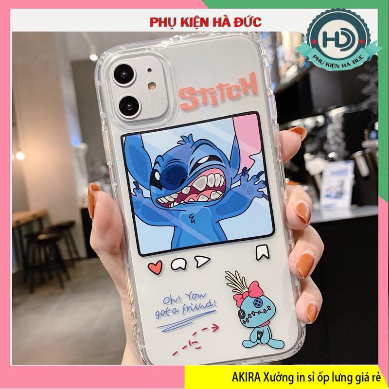 Shop chuyên bỏ sỉ ốp iphone stitch xanh đỏ giá rẻ tại xưởng in ốp lưng thao yêu cầu