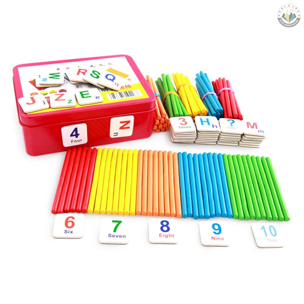 Bộ Que Tính Bằng Gỗ Cho Bé Học Toán
