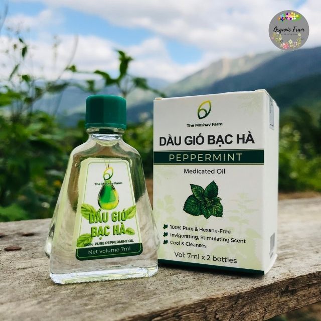 Dầu gió bạc hà the moshav farm 7ml chai - ảnh sản phẩm 6