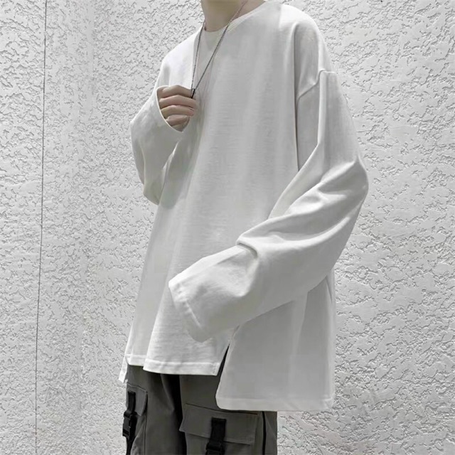 ÁO THUN LAYER DÀI TAY XẺ TÀ UNISEX(3 màu)
