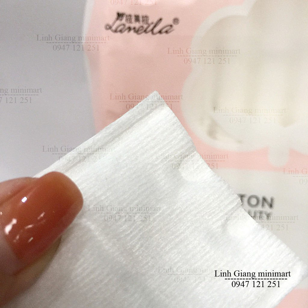 222 miếng bông tẩy trang Lameila bông thấm nước hoa hồng