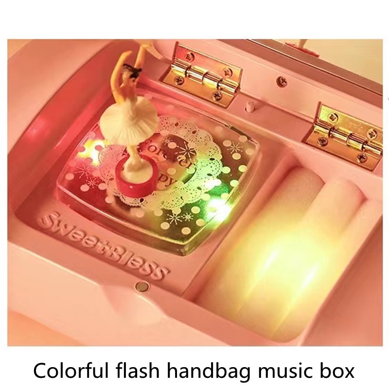 Hộp Nhạc Hello Kitty Cầm Tay Xoay Vòng Sáng Tạo Nhiều Màu Sắc Cho Bé