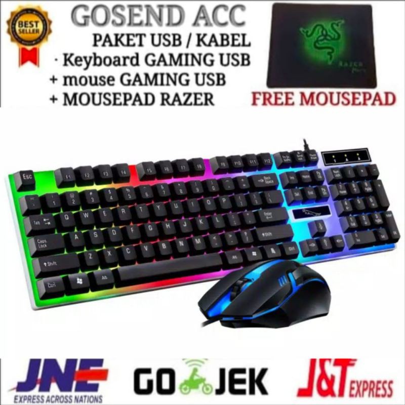 Bàn Phím + Chuột Chơi Game Mixie X90A Free Razer