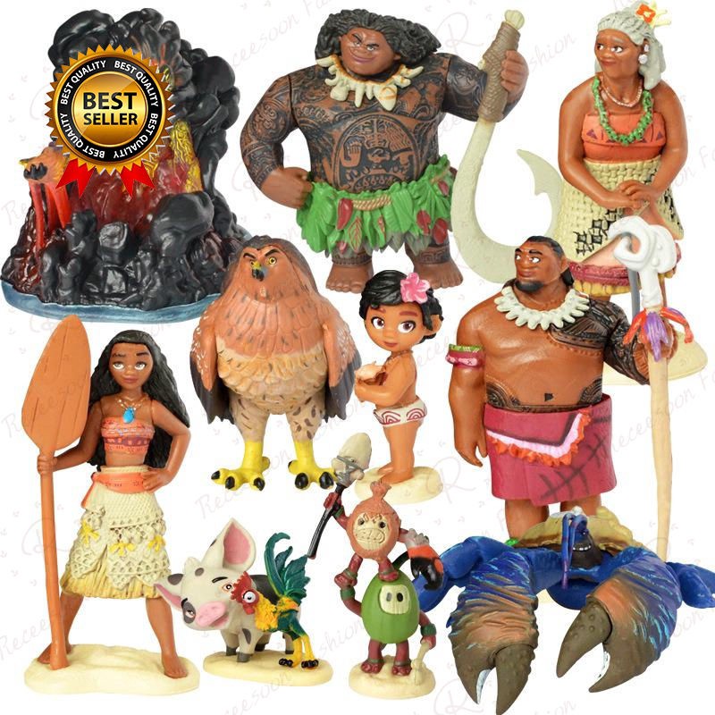 Bộ 10 Mô Hình Nhân Vật Trong Cuộc Hành Trình Của Moana