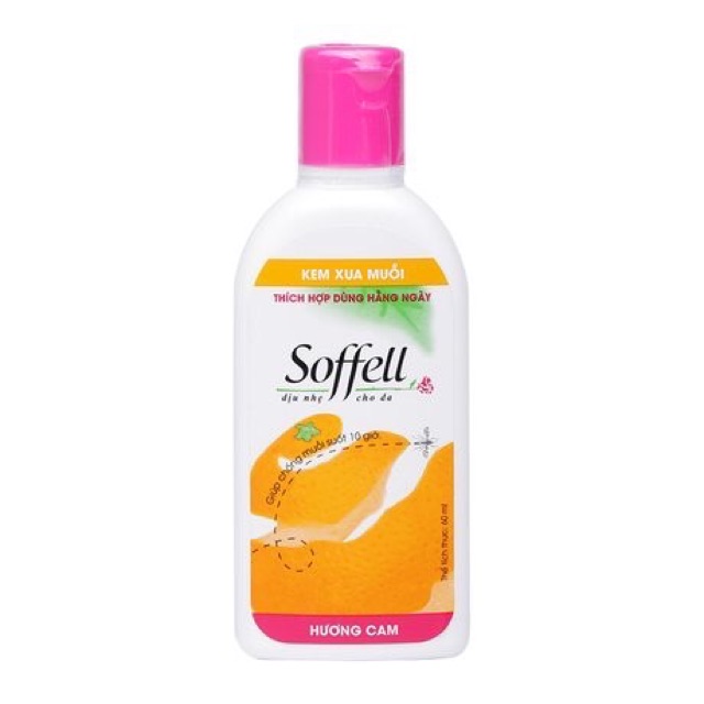 Kem Chống Muỗi Soffell Hương Hoa, Cam Indonesia 60ml