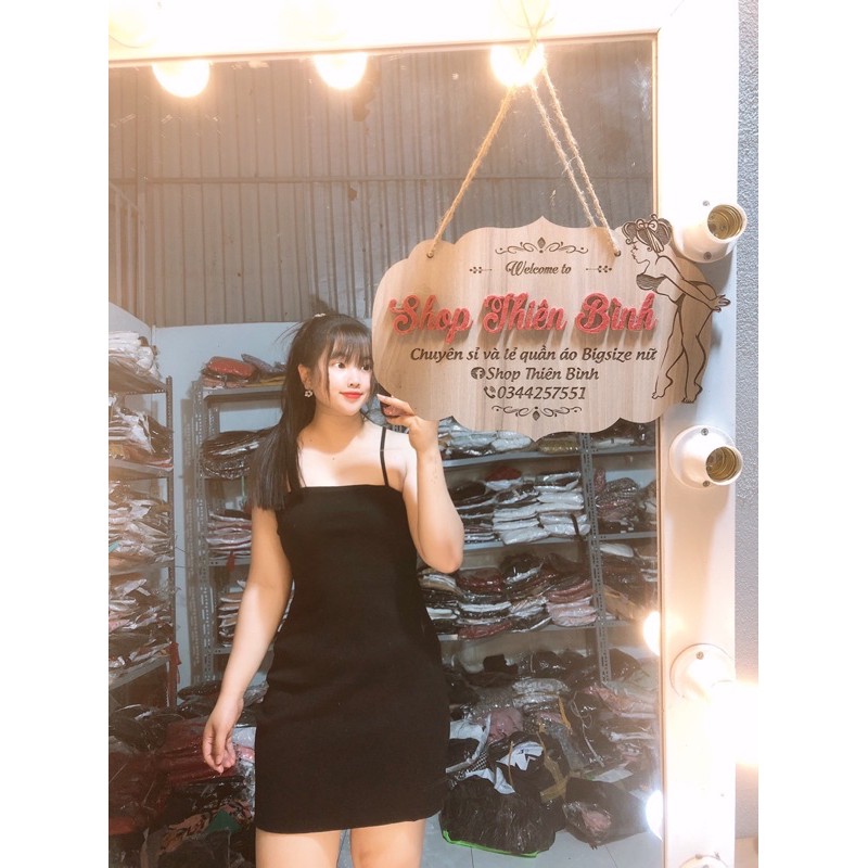 SET ĐẦM DÂY+ÁO SƠ MI BIGSIZE BIGSIZE