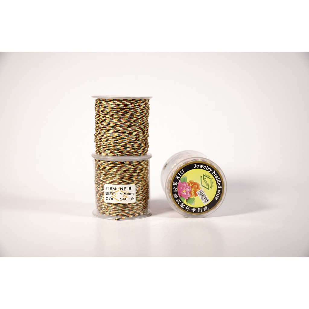 Cuộn dây xỏ chuỗi ngũ sắc kim tuyến siêu bền, không co giản cực đẹp - 50 mét | BigBuy360 - bigbuy360.vn