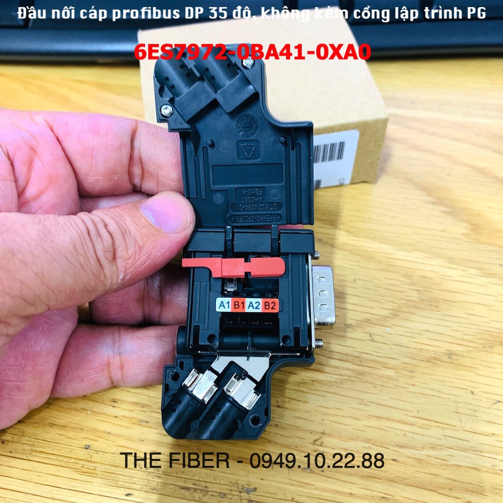 Đầu nối cáp profibus DP 6ES7972-0BA41-0XA0 35 độ, không kèm cổng lập trình PG