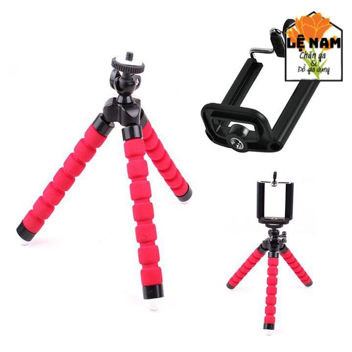 Tripod Bạch Tuộc 3 Chân Để Điện Thoại Để Bàn, Cầm Tay, Tặng Kèm Kẹp Điện Thoại - Lỗi 1 đổi 1