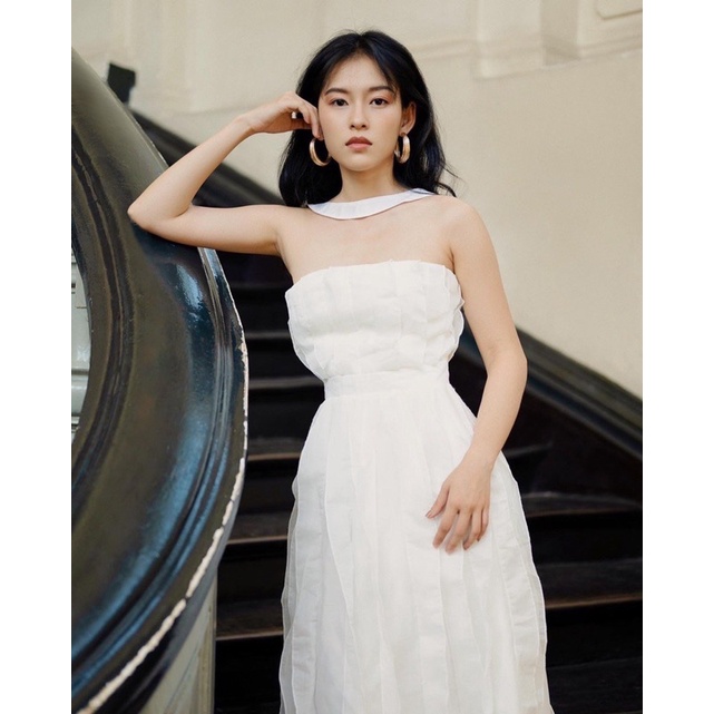 Nudieye - Đầm ống xếp ly Dion Ruffle Dress