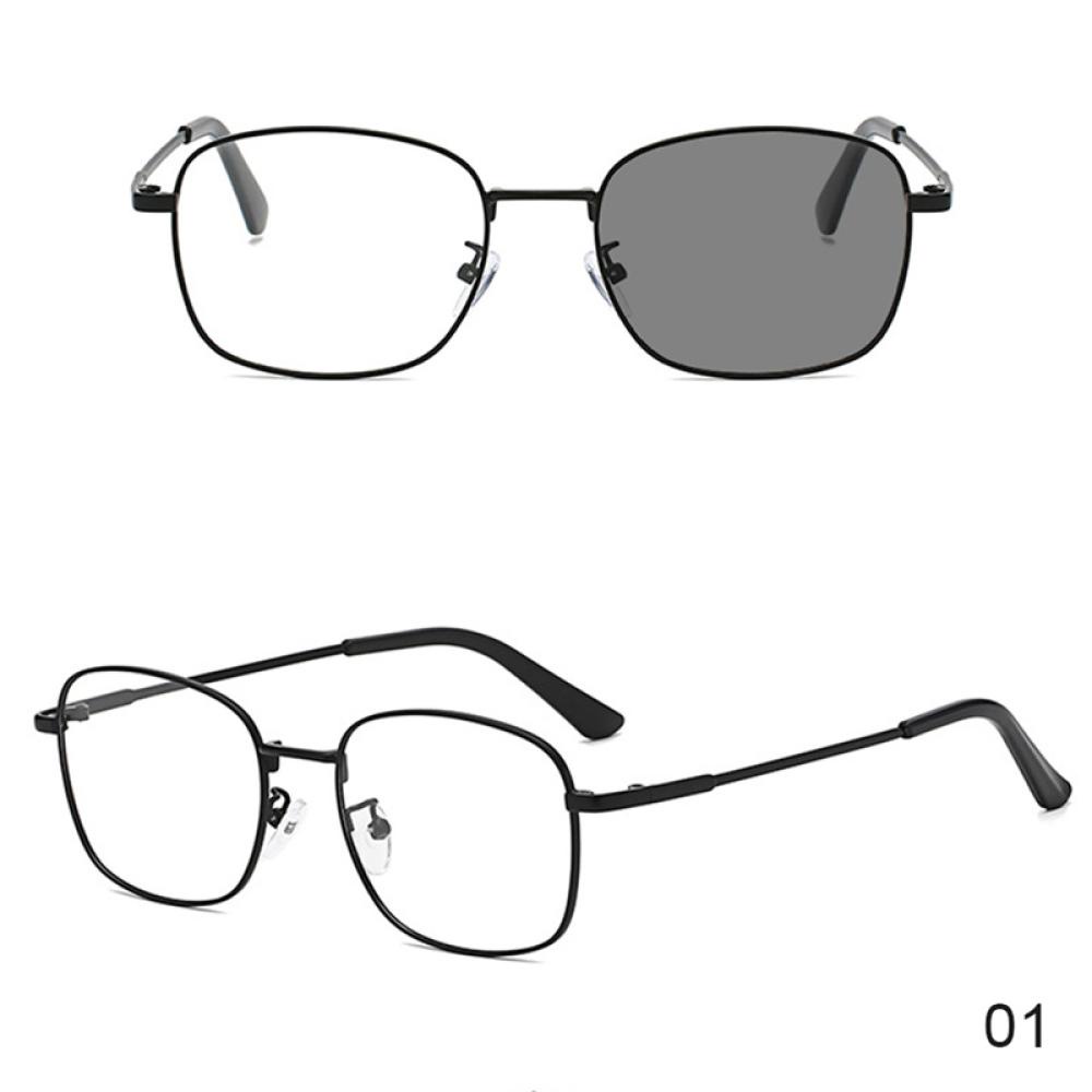 Kính Mát Gọng Kim Loại Thay Đổi Màu Sắc Theo Phong Cách Retro Thời Trang Cho Nam Và Nữ N2Q5