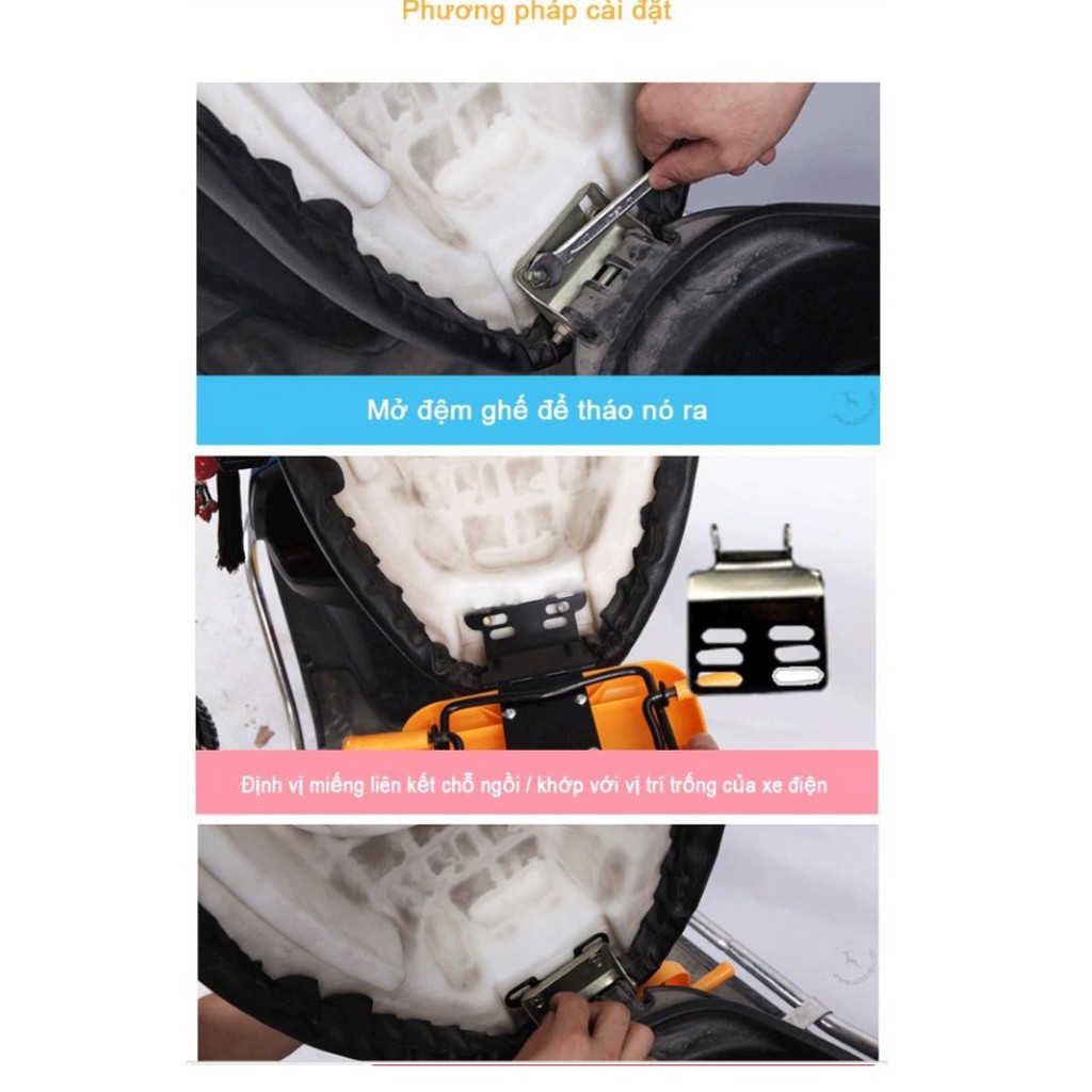 Ghế gấp phía trước xe máy