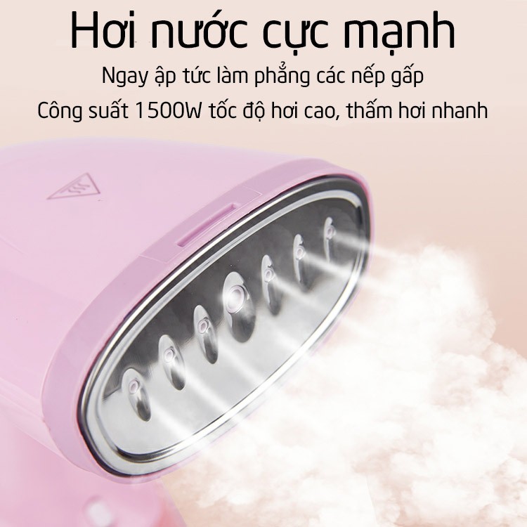 Bàn Ủi Hơi Nước Cầm Tay Changhong Bàn Là Hơi Nước Công Suất 1500W Dung Tích 280ml Nhỏ Gọn, Tiện Lợi