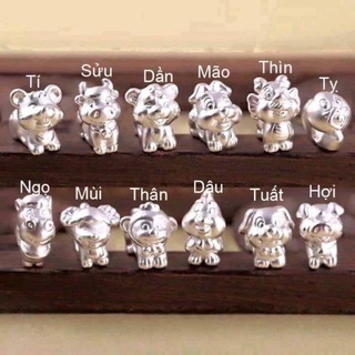 Charm bạc 12 con giáp mẫu mới 2021