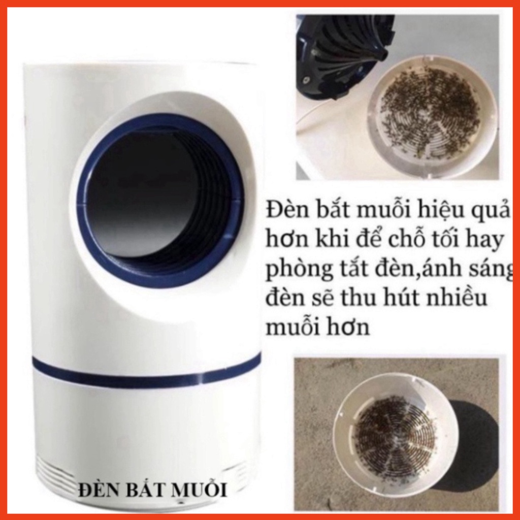 Đèn bắt muỗi hình trụ cổng Usb - Máy bắt muỗi ruồi thông minh - thiết bị đuổi côn trùng