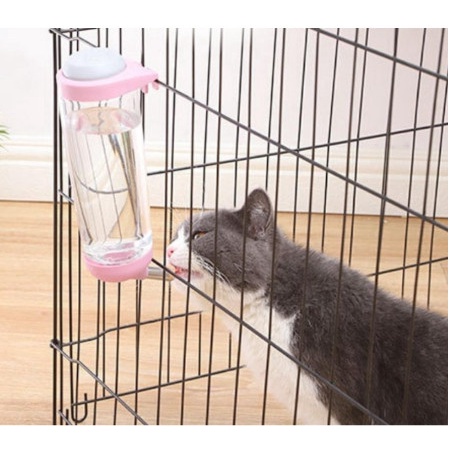 BÌNH NƯỚC TREO CHUỒNG CHO CHÓ MÈO - GẮN CHUỒNG TỰ ĐỘNG CHO CHÓ MÈO 350 ML và 500ML