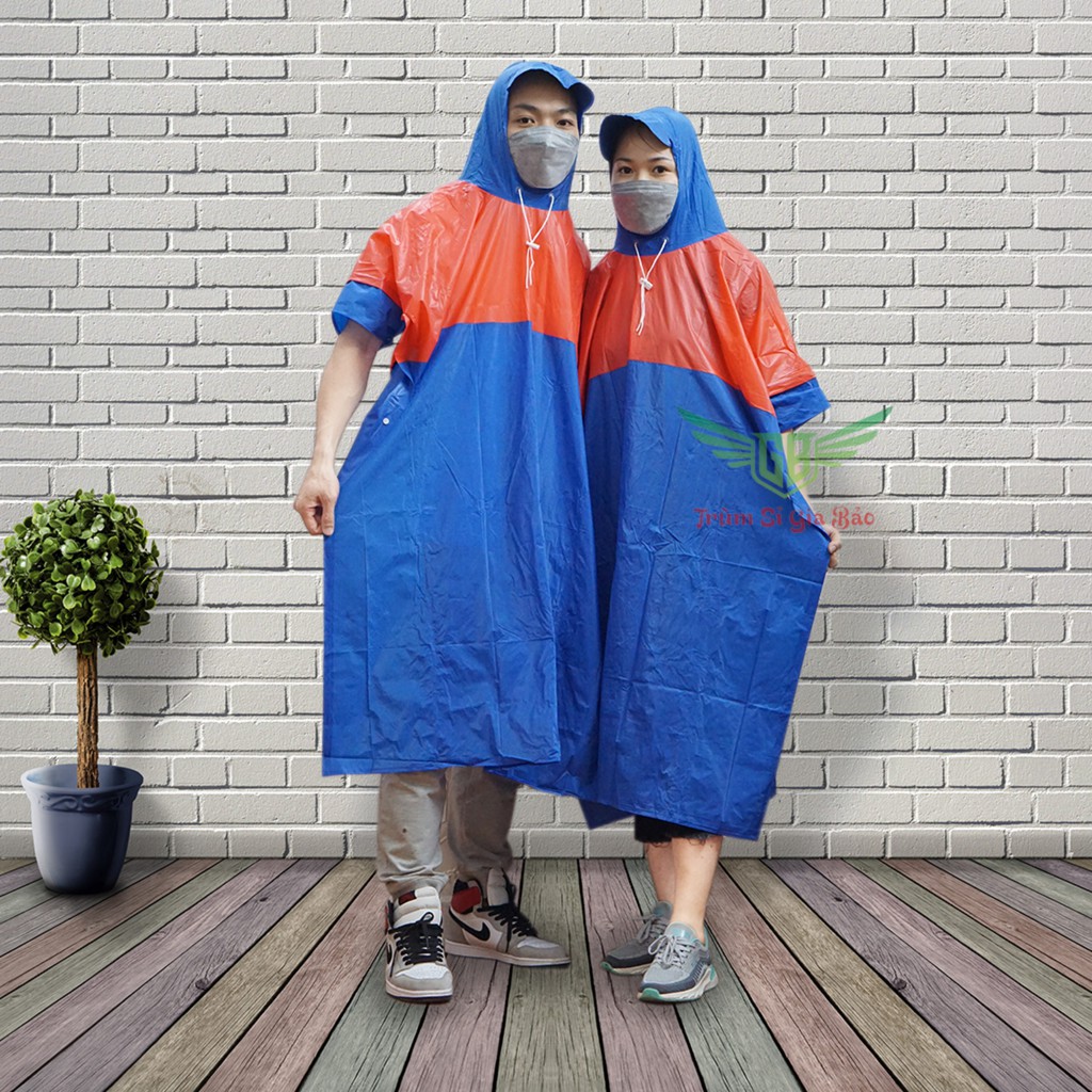 Áo mưa măng tô cánh dơi PVC NHIỀU MÀU Áo mưa người lớn siêu dai,siêu bền, nhiều màu sắc