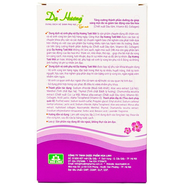 Dung dịch vệ sinh phụ nữ Dạ Hương Tím (Lavender) 100ml - sạch nhẹ, khử mùi hôi, bảo vệ vùng kín - cvspharmacy