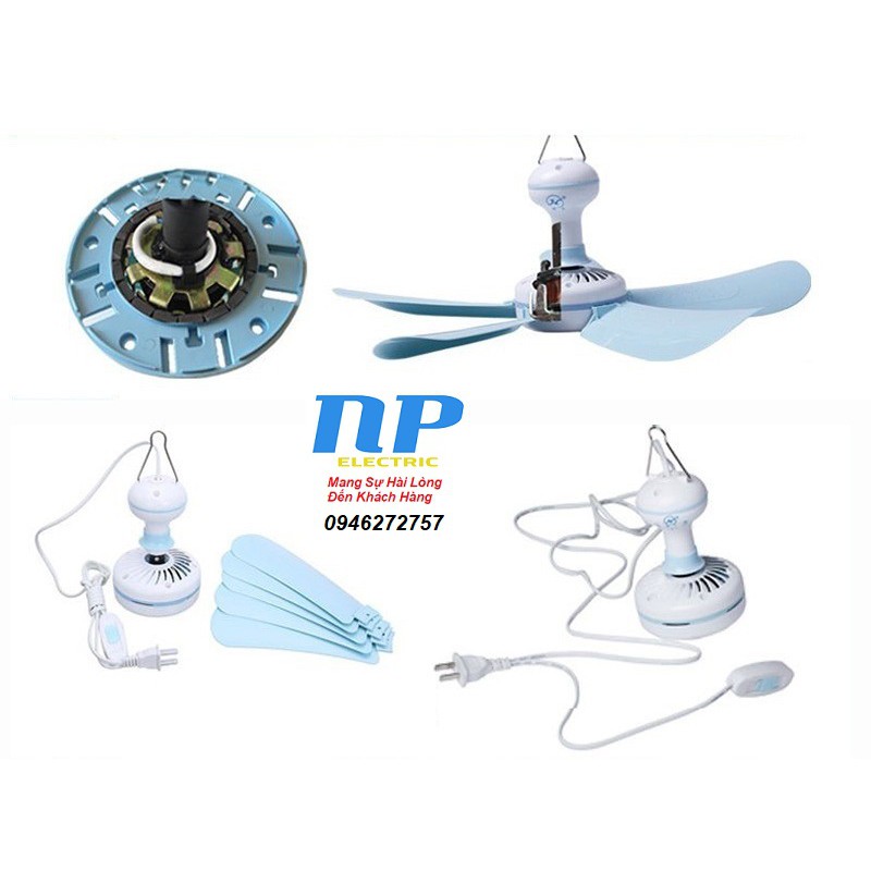 [GIÁ HỦY DIỆT] QUẠT TRẦN MINI 4 CÁNH - SẢI CÁNH 26CM - 12W