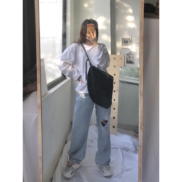 Túi đeo chéo unisex nam nư Vaoper2021 phối dây (có sẵn+video thật )