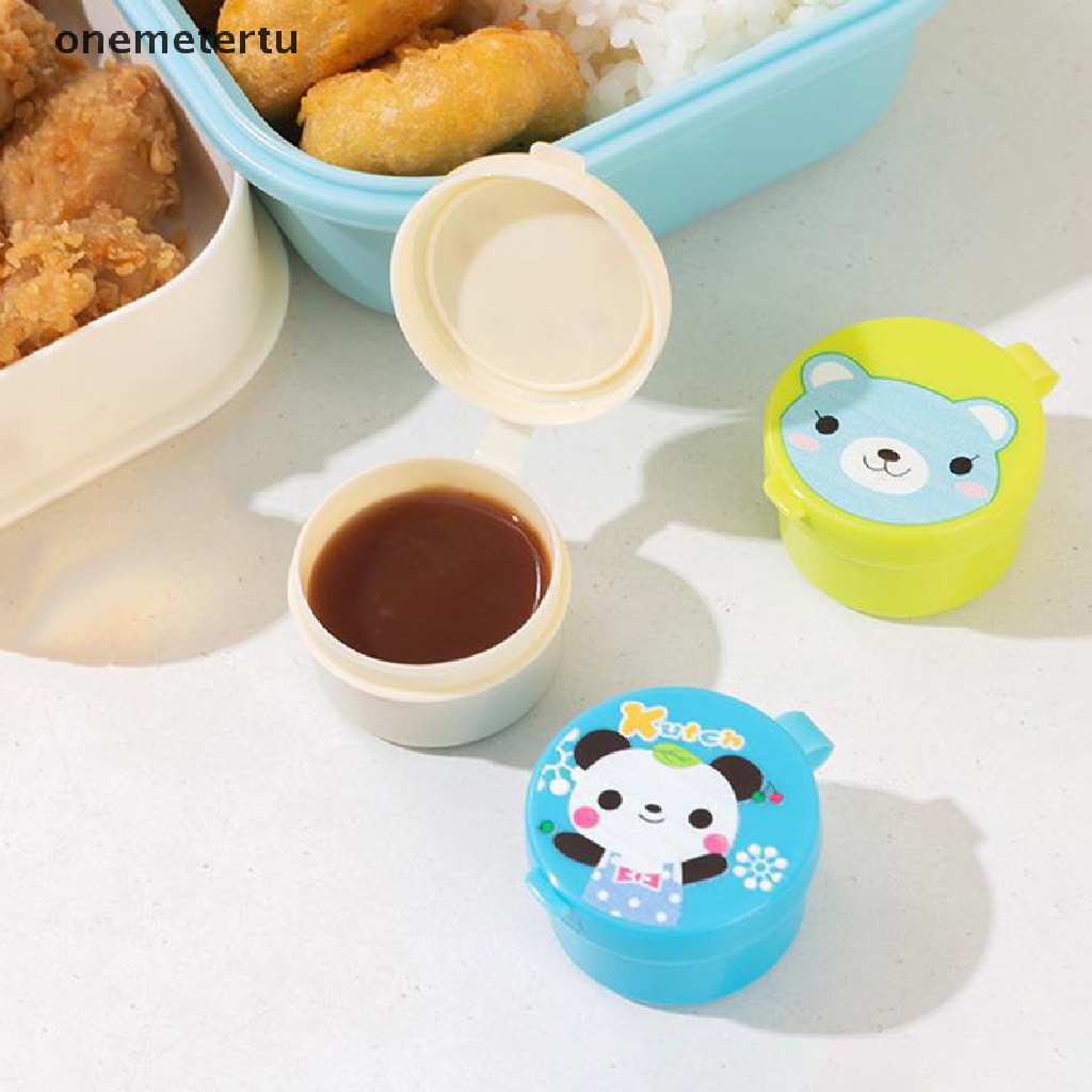 Set 3 Hộp Đựng Nước Sốt Mini Họa Tiết Hoạt Hình Dễ Thương Cho Bé