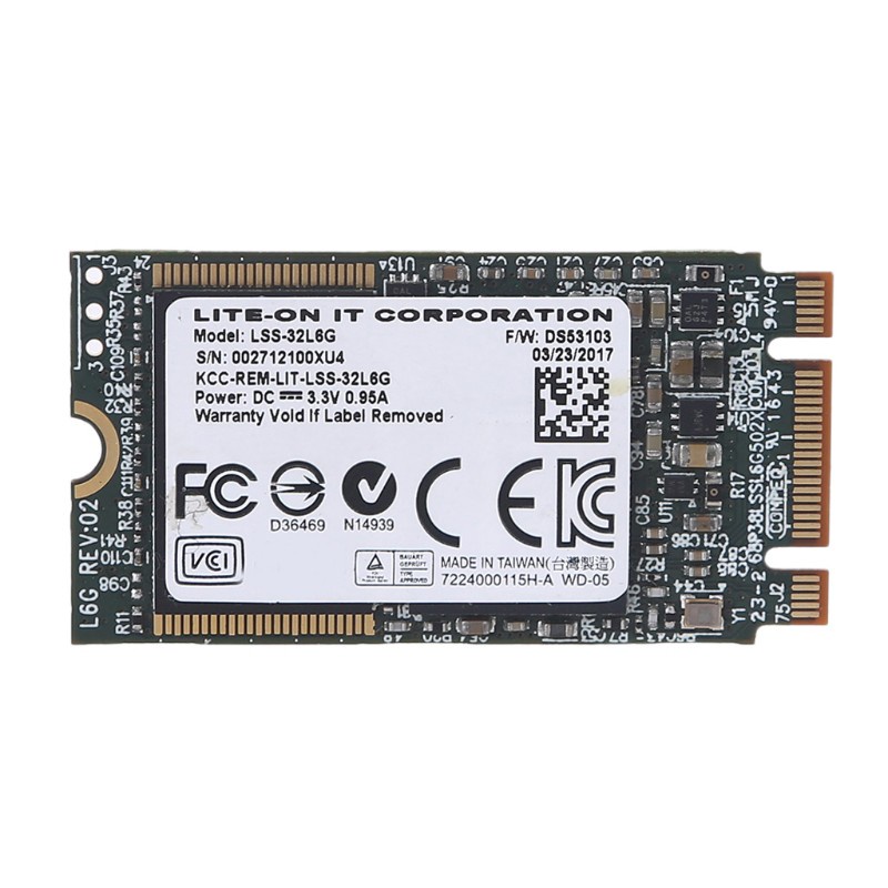 1 Ổ Cứng Ssd Lss L6G Ssd 4x 32g M.2 2242 Ssd