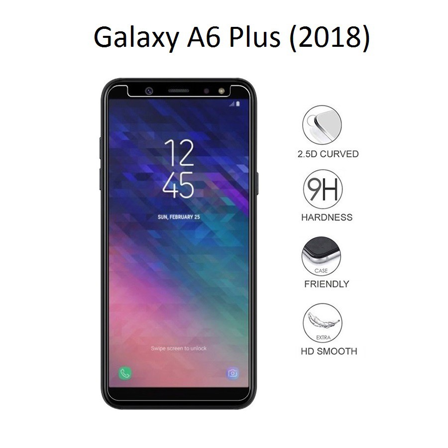 [Freeship toàn quốc từ 50k] Ốp lưng 3 mảnh Galaxy A6 Plus tặng kính cường lực (Đen)