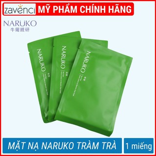Mặt nạ NARUKO Tràm Trà Dành Cho Da Mụn Giúp Làm Sạch Mụn Hiệu Quả (lẻ-1 miếng)