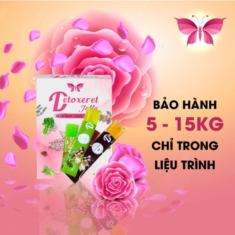 Thạch Detoxeret Jelly Giảm Cân An Toàn Hàng xuất khẩu Nhật. combo 2 hộp