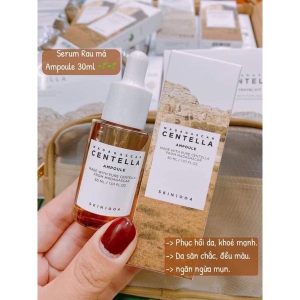 Combo 5 sản phẩm dưỡng da mini rau má SKIN1004 Madagascar Centella