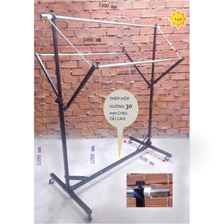 Sào Phơi Đồ 3 Nhánh,Phơi Rất Nhiều Đồ,80 Áo Cho Nhánh và40 Quần Cho Nhánh Giữa,Gâp Gọn Dễ Dàng,Tải Trong Không Tải 9,5Kg